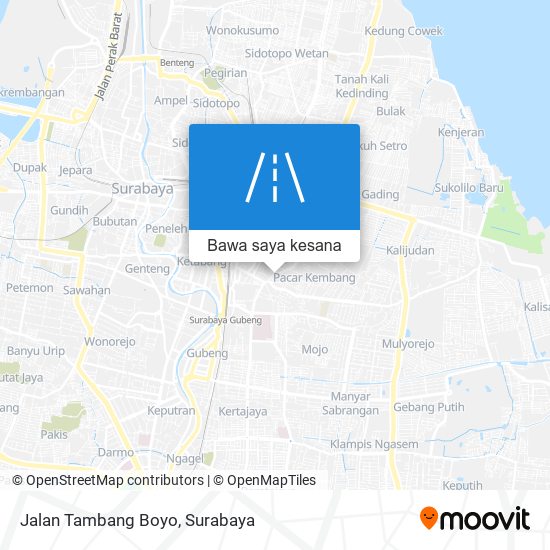 Peta Jalan Tambang Boyo