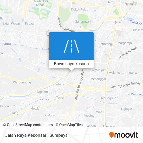 Peta Jalan Raya Kebonsari