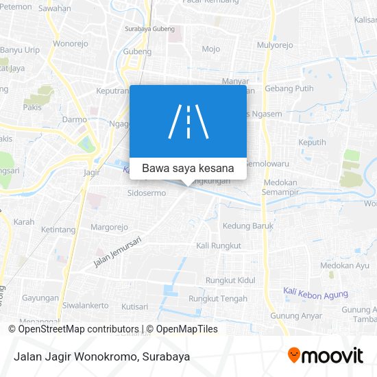 Peta Jalan Jagir Wonokromo