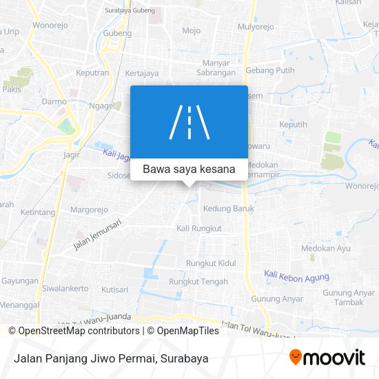Peta Jalan Panjang Jiwo Permai
