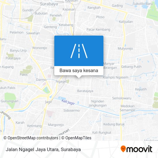 Peta Jalan Ngagel Jaya Utara