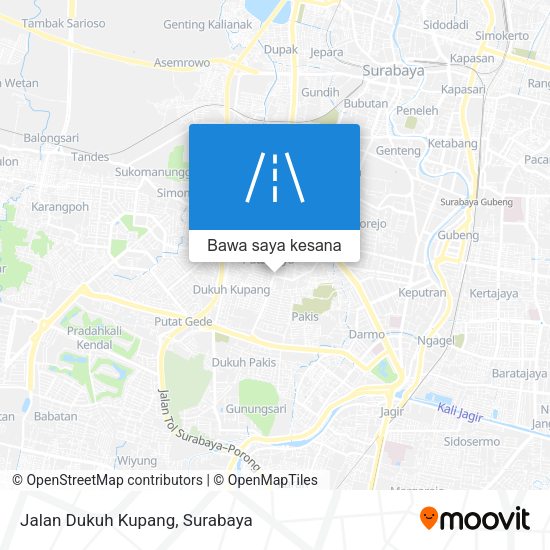 Peta Jalan Dukuh Kupang