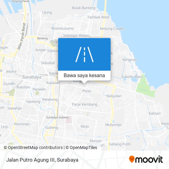 Peta Jalan Putro Agung III