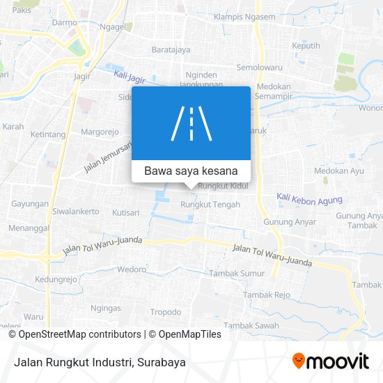 Peta Jalan Rungkut Industri