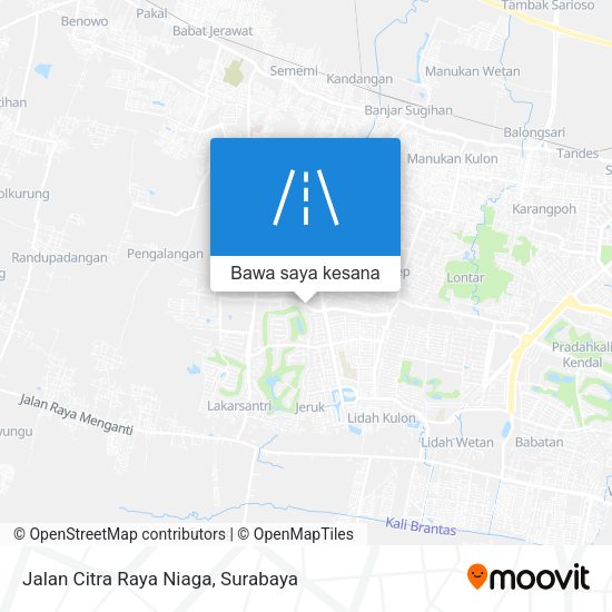 Peta Jalan Citra Raya Niaga