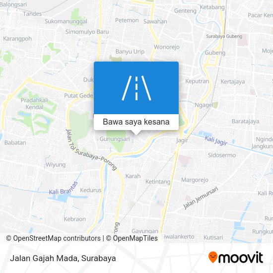 Peta Jalan Gajah Mada