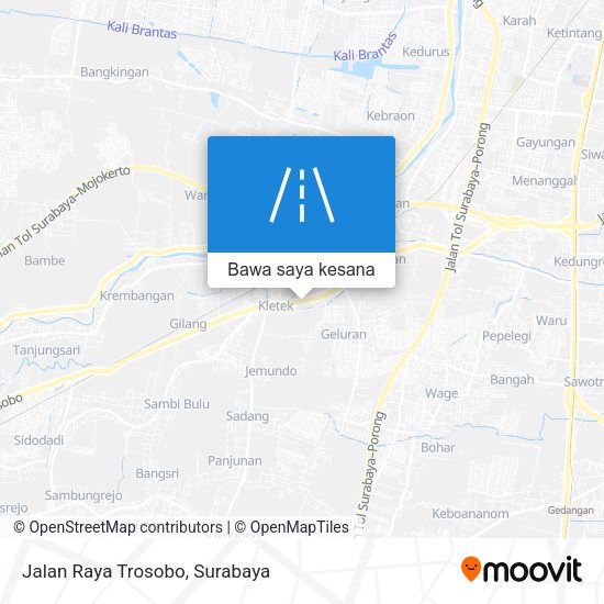 Peta Jalan Raya Trosobo