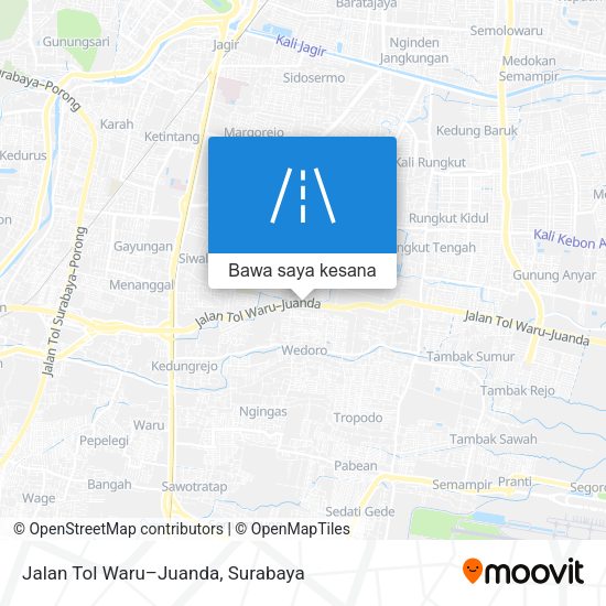 Peta Jalan Tol Waru–Juanda