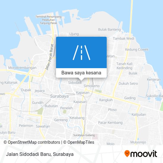 Peta Jalan Sidodadi Baru