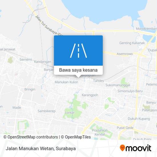 Peta Jalan Manukan Wetan