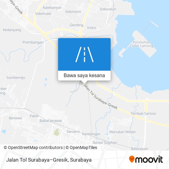 Peta Jalan Tol Surabaya–Gresik