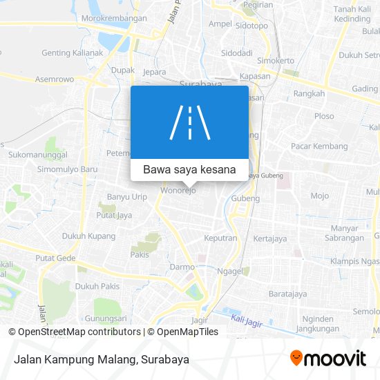 Peta Jalan Kampung Malang