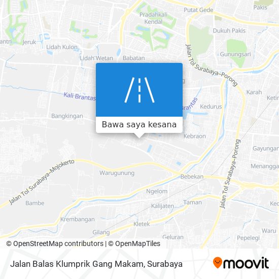 Peta Jalan Balas Klumprik Gang Makam