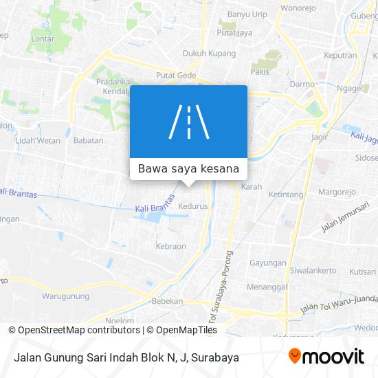 Peta Jalan Gunung Sari Indah Blok N, J