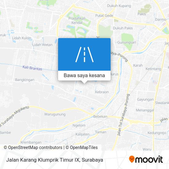 Peta Jalan Karang Klumprik Timur IX