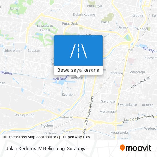 Peta Jalan Kedurus IV Belimbing