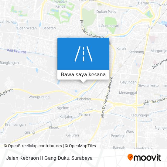 Peta Jalan Kebraon II Gang Duku