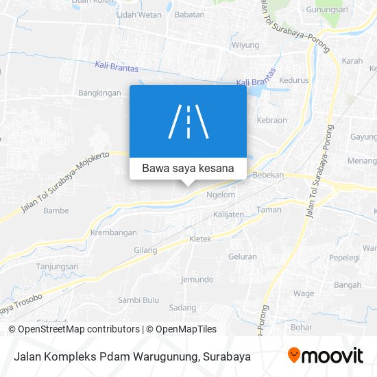 Peta Jalan Kompleks Pdam Warugunung