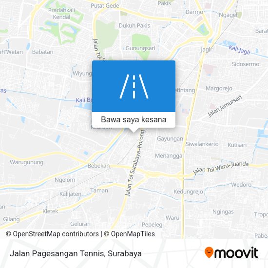 Peta Jalan Pagesangan Tennis