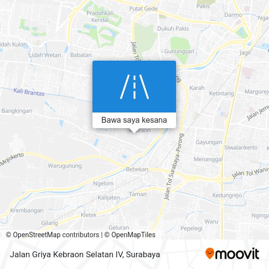 Peta Jalan Griya Kebraon Selatan IV