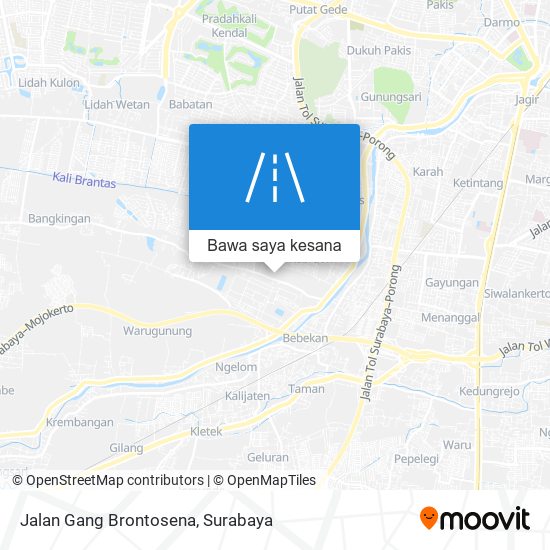 Peta Jalan Gang Brontosena