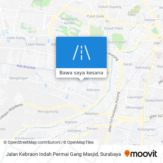 Peta Jalan Kebraon Indah Permai Gang Masjid