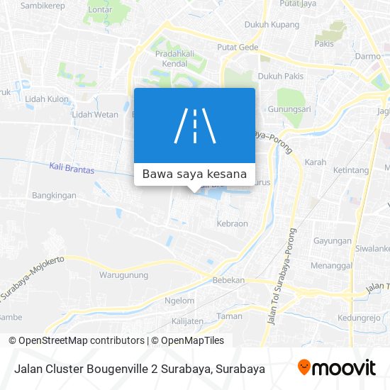 Peta Jalan Cluster Bougenville 2 Surabaya