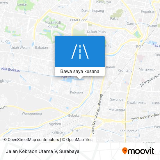 Peta Jalan Kebraon Utama V