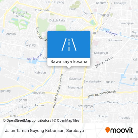 Peta Jalan Taman Gayung Kebonsari