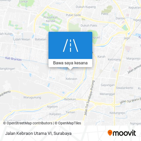 Peta Jalan Kebraon Utama VI