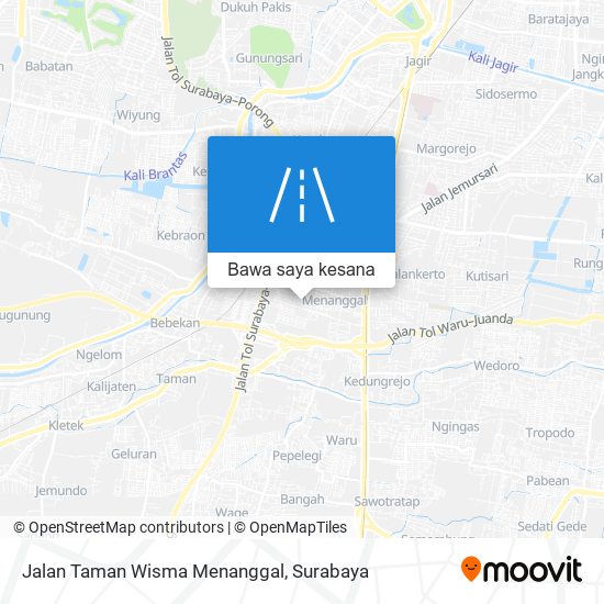 Peta Jalan Taman Wisma Menanggal