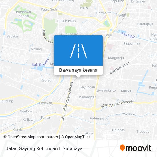 Peta Jalan Gayung Kebonsari I