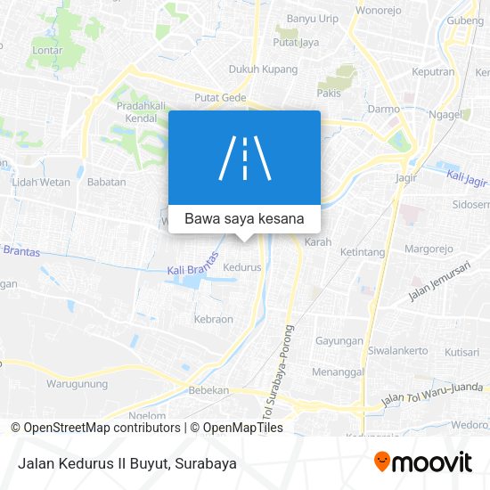 Peta Jalan Kedurus II Buyut