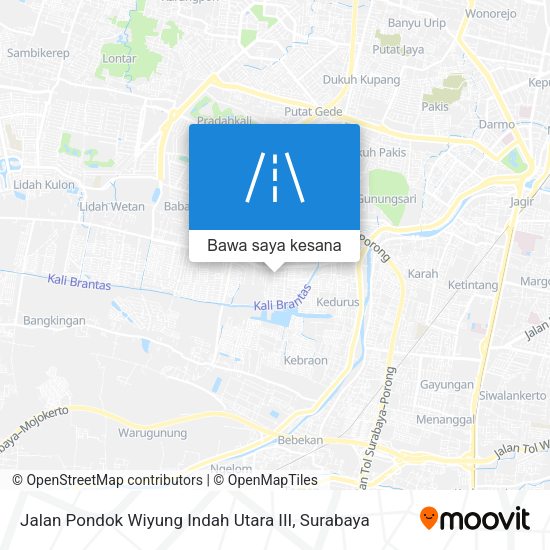 Peta Jalan Pondok Wiyung Indah Utara III