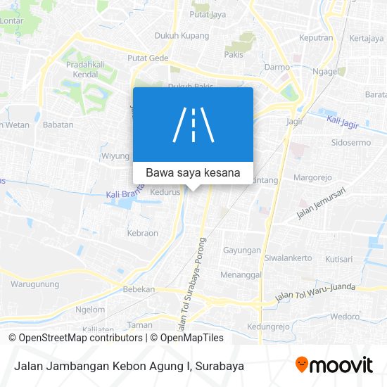 Peta Jalan Jambangan Kebon Agung I