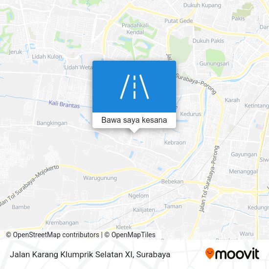 Peta Jalan Karang Klumprik Selatan XI