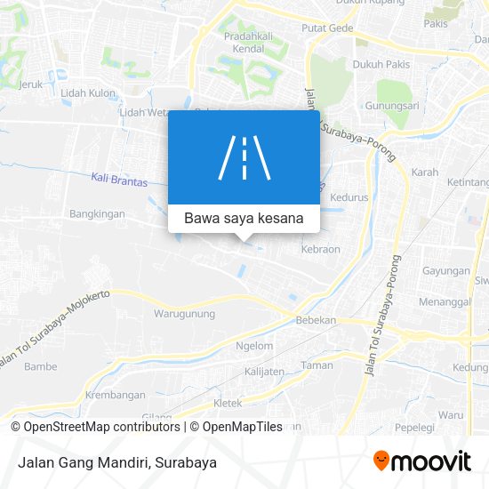 Peta Jalan Gang Mandiri