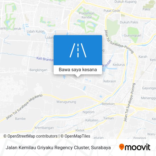 Peta Jalan Kemilau Griyaku Regency Cluster