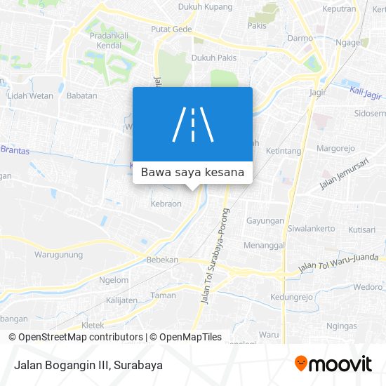 Peta Jalan Bogangin III