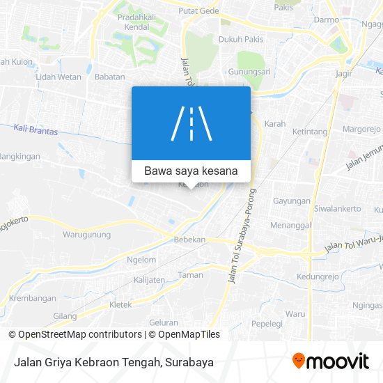 Peta Jalan Griya Kebraon Tengah