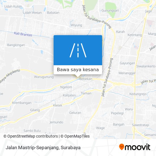 Peta Jalan Mastrip-Sepanjang