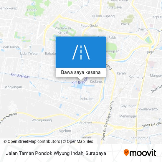 Peta Jalan Taman Pondok Wiyung Indah