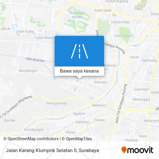 Peta Jalan Karang Klumprik Selatan II