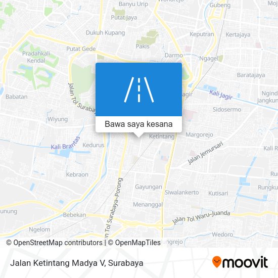 Peta Jalan Ketintang Madya V