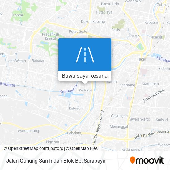 Peta Jalan Gunung Sari Indah Blok Bb