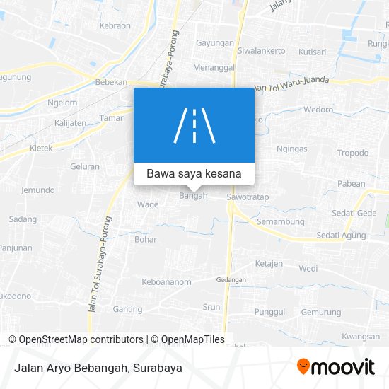 Peta Jalan Aryo Bebangah