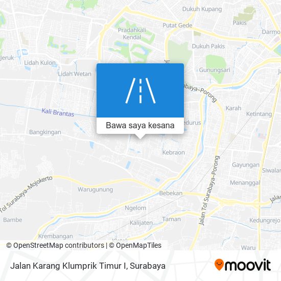 Peta Jalan Karang Klumprik Timur I