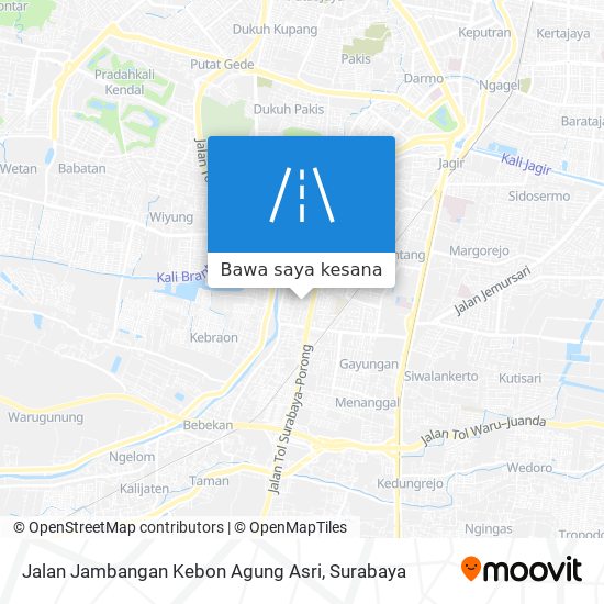 Peta Jalan Jambangan Kebon Agung Asri