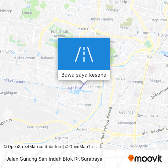 Peta Jalan Gunung Sari Indah Blok Rr