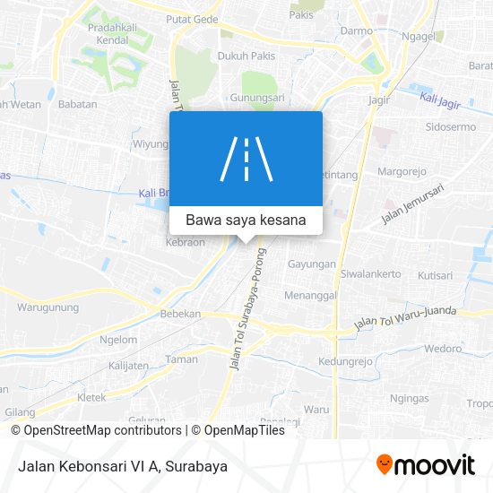 Peta Jalan Kebonsari VI A